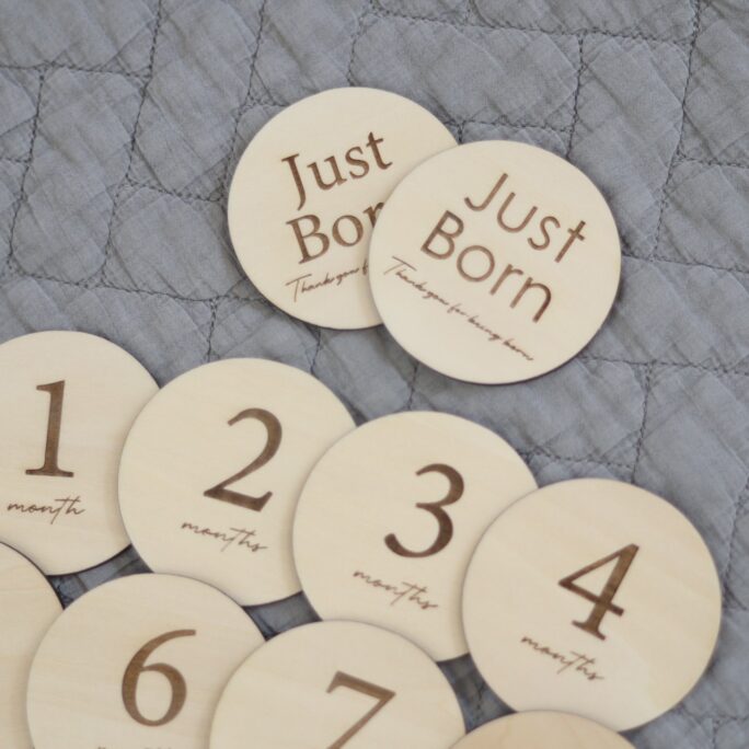 Mini monthly card - 13 sheet set -