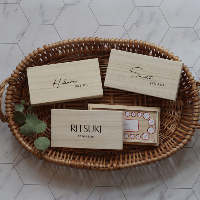 Baby tooth case - 3 font -