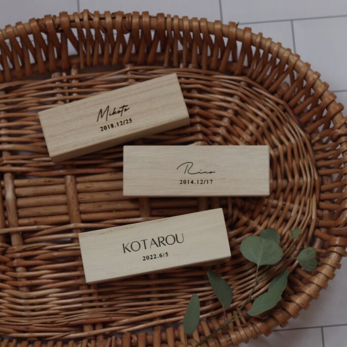 Baby hair case - 3 font -