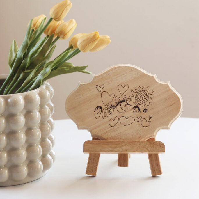 Kids art memorial plate